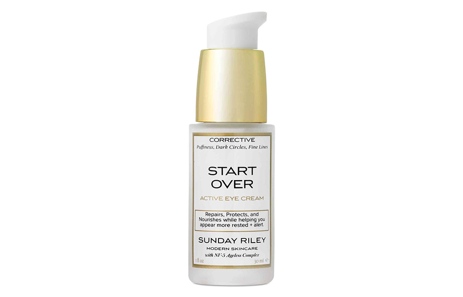 Крем для век Start Over Active Eye Gel Cream, Sunday Riley. Крем из серии «все – в одном» - борется с морщинами, темными кругами и припухлостями под глазами за счет инновационного состава. Sephora.com, $75