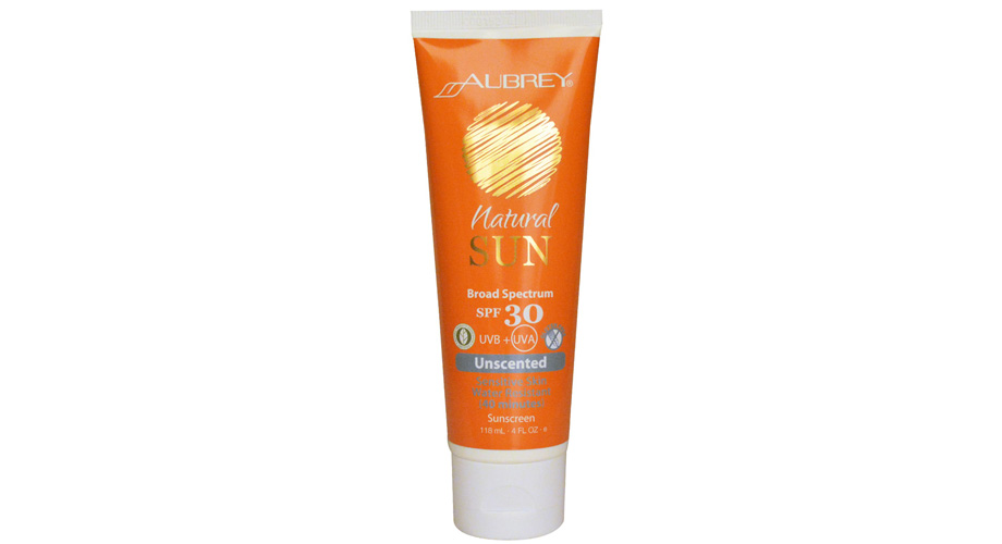 Organics Natural Sun SPF 30+ Unscented Sensitive Skin, Aubrey. iHerb.com, $13.56