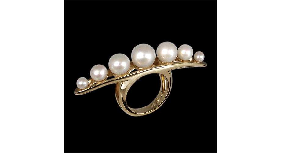 String of Pearls Ring