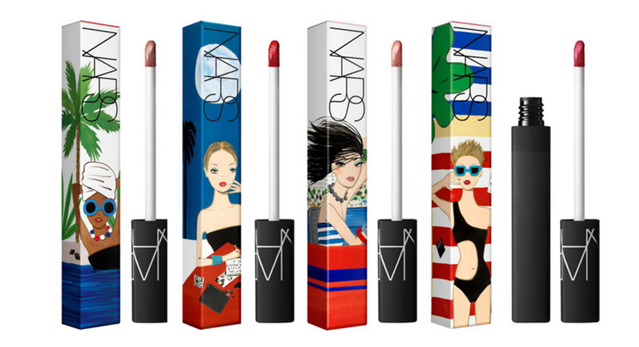 Блеск для губ NARS Konstantin Kakanias Lip Cover в оттенках Overheated, Do Not Disturb, Get Dirty, Members Only, $28