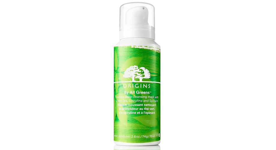 By All Greens Foaming Deep Cleansing Mask, Origins. Sephora.com, $36