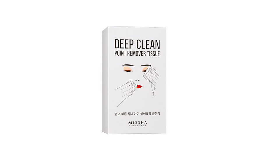 Очищающие салфетки для демакияжа Deep Clean Point Remover Tissue, Missha. Makeup.com.ua, 204 грн.