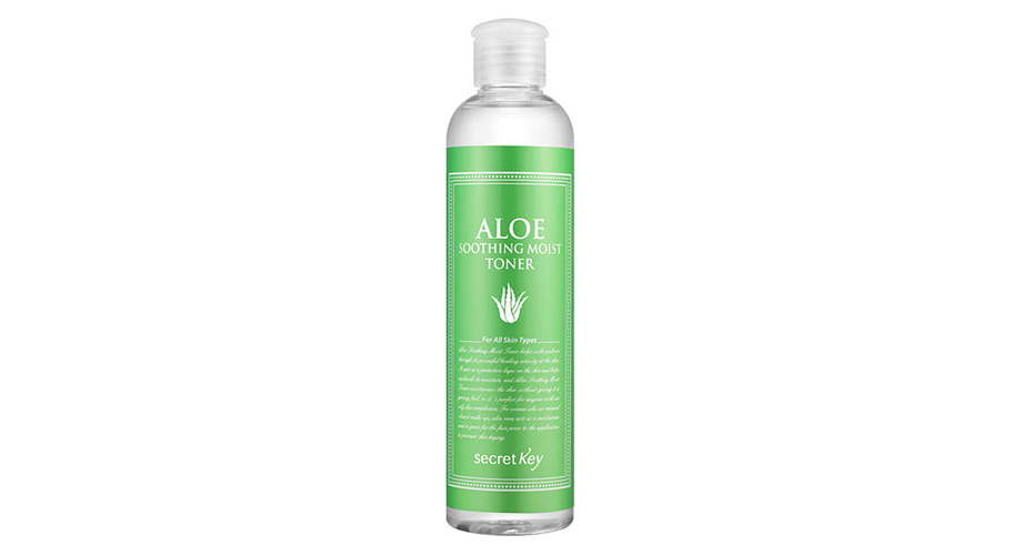 Успокаивающий тоник с алоэ Aloe Soothing Moist Toner, Secret Key. Us.memebox.com, $10