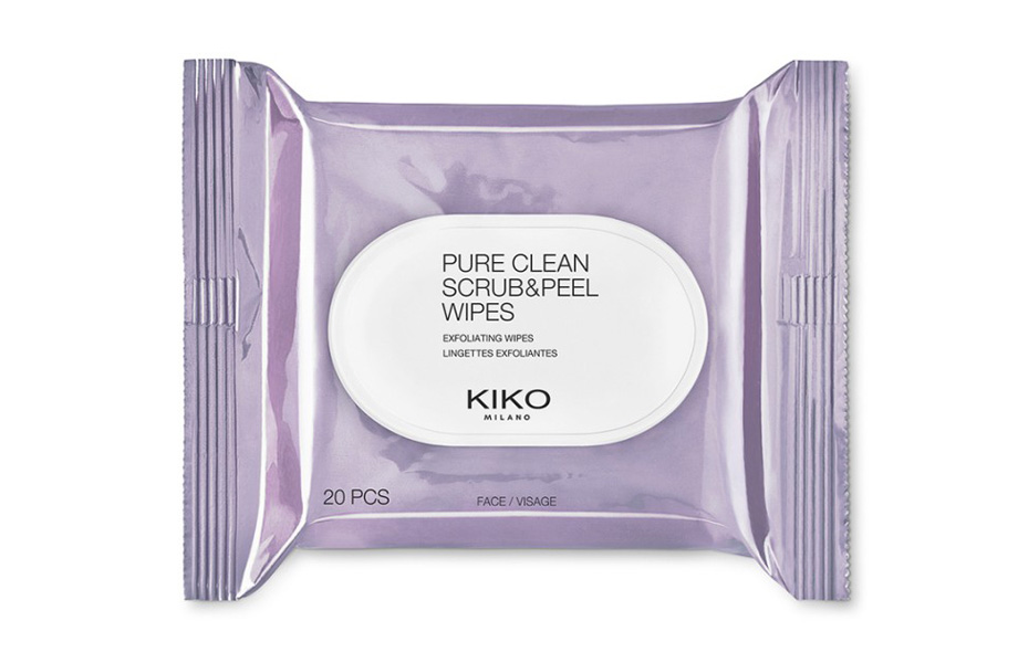 Отшелушивающие салфетки Pure Clean Scrub & Peel, Kiko. Спрашивайте в магазинах Киева, Москвы, Варшавы, Рима и других европейских столиц