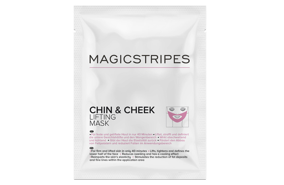 Chin & Cheek Lifting Mask, Magicstripes. Визажист Леди Гага и Ферги Натали Франц создала свою бьюти-линию, в которой маски стали главным продуктом. Magicstripes.com, 59 евро за 5 шт