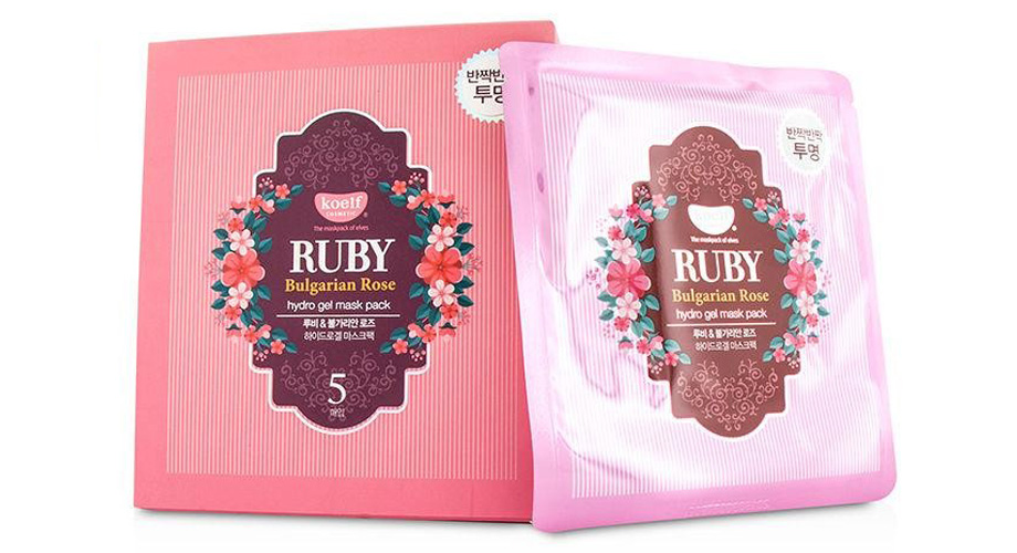 Ruby Bulgarian Rose hydro gel mask pack