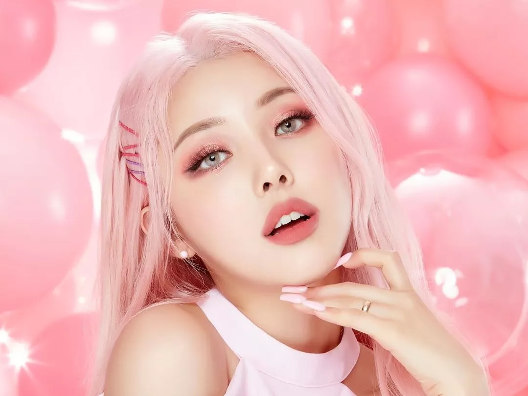 корейский макияж в розовых и персиковых тонах