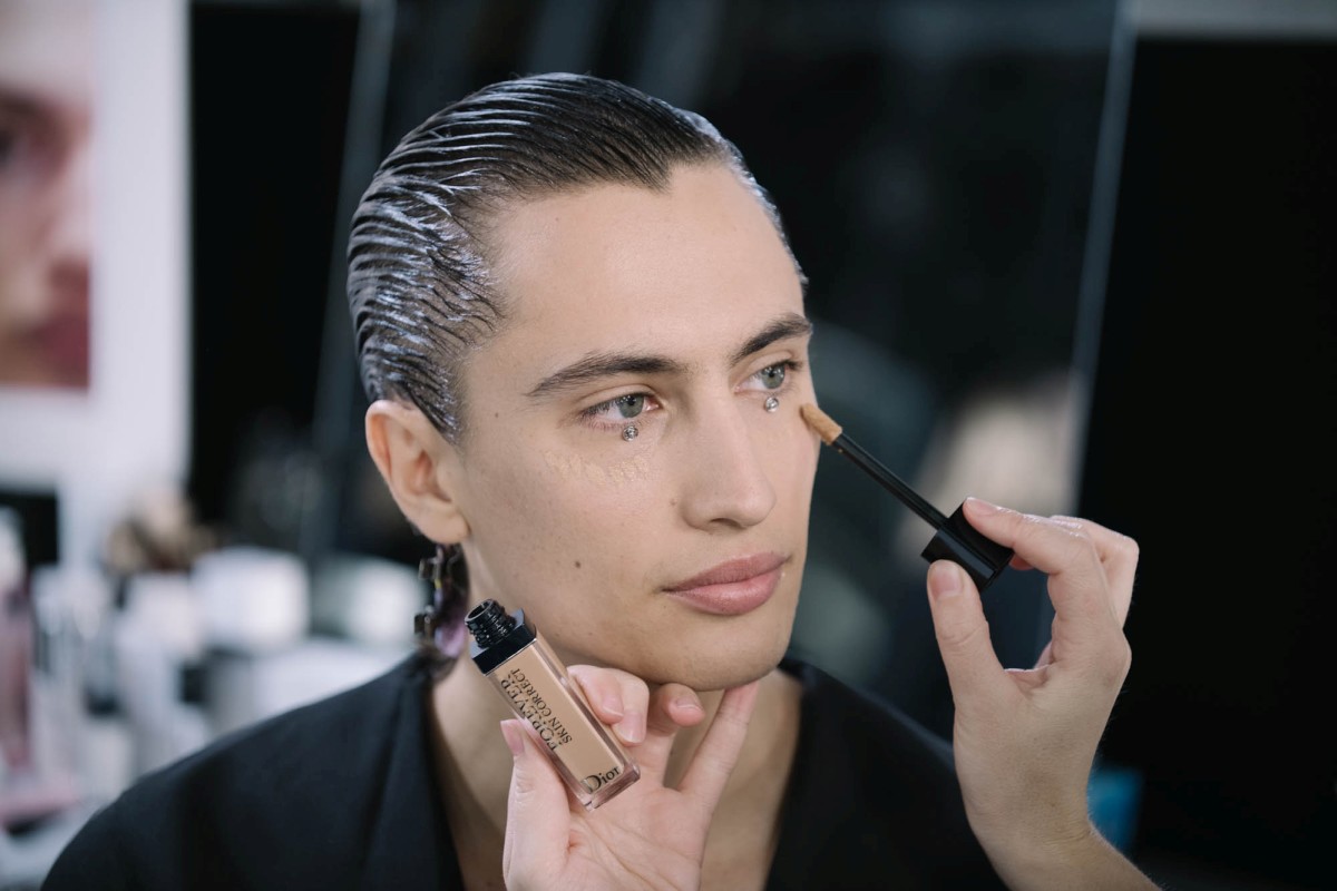 Мужские beauty-образы на показе зима Dior 2020/2021