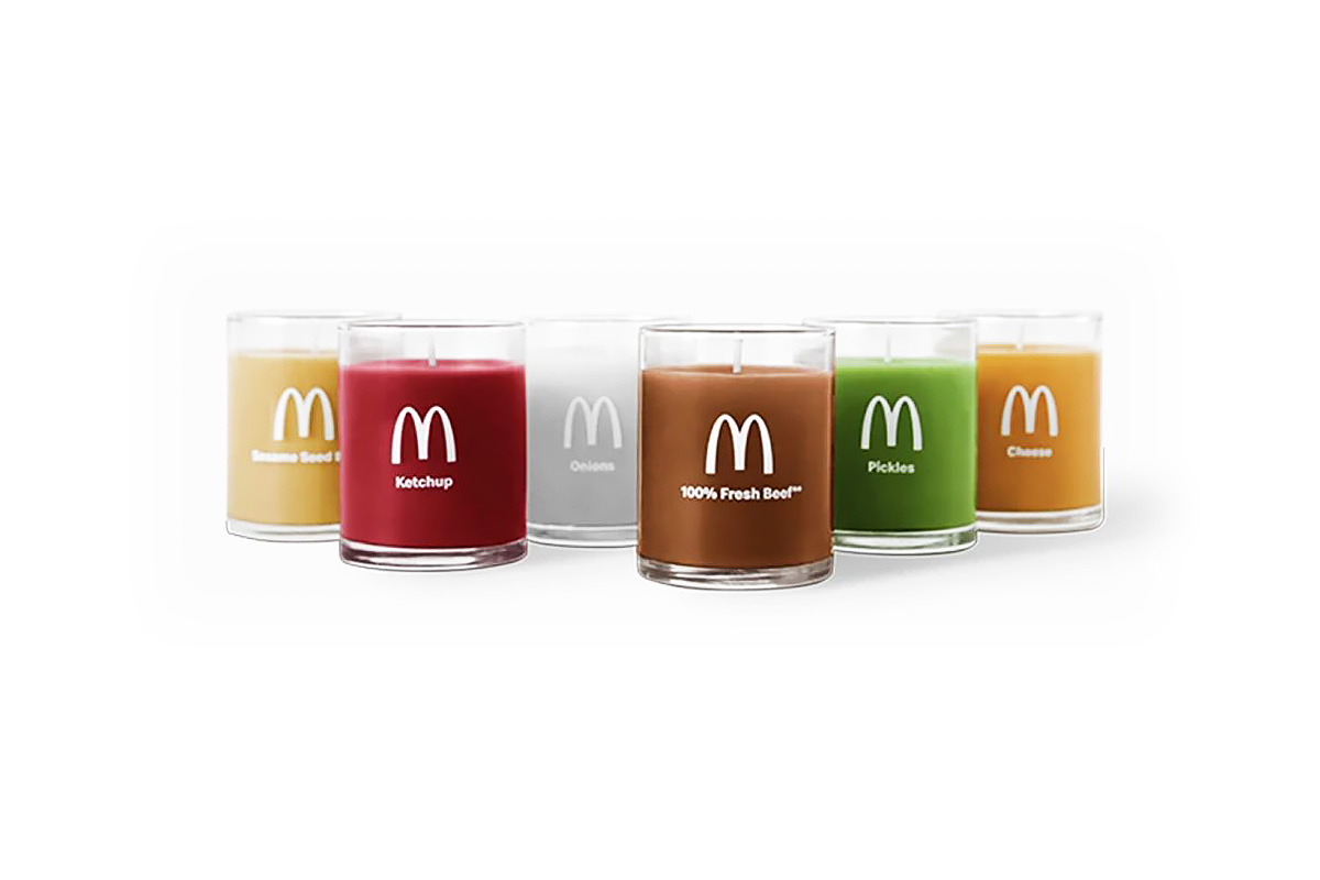 McDonald’s выпустил свечи с ароматами ингредиентов для чизбургер