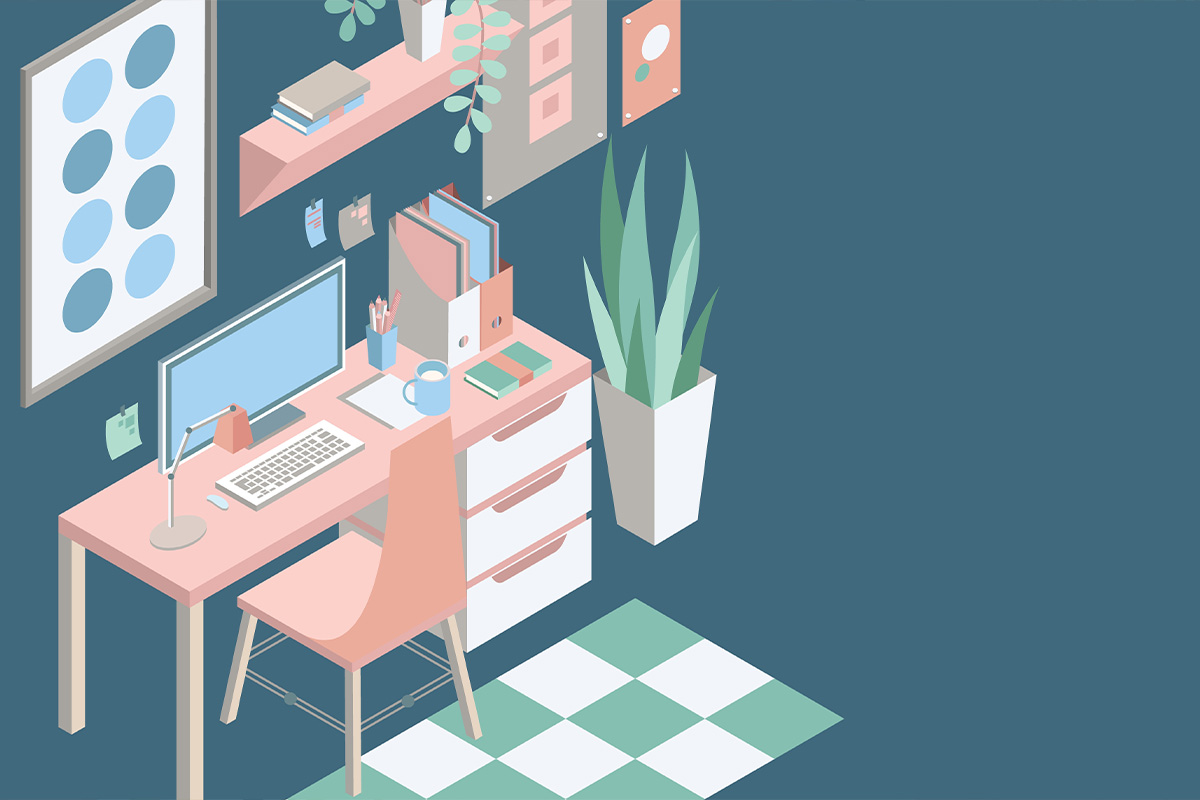 Здоровий домашній офіс: як правильно сидіти або стояти за столом 