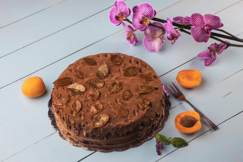 рецепт шоколадного пирога с абрикосами