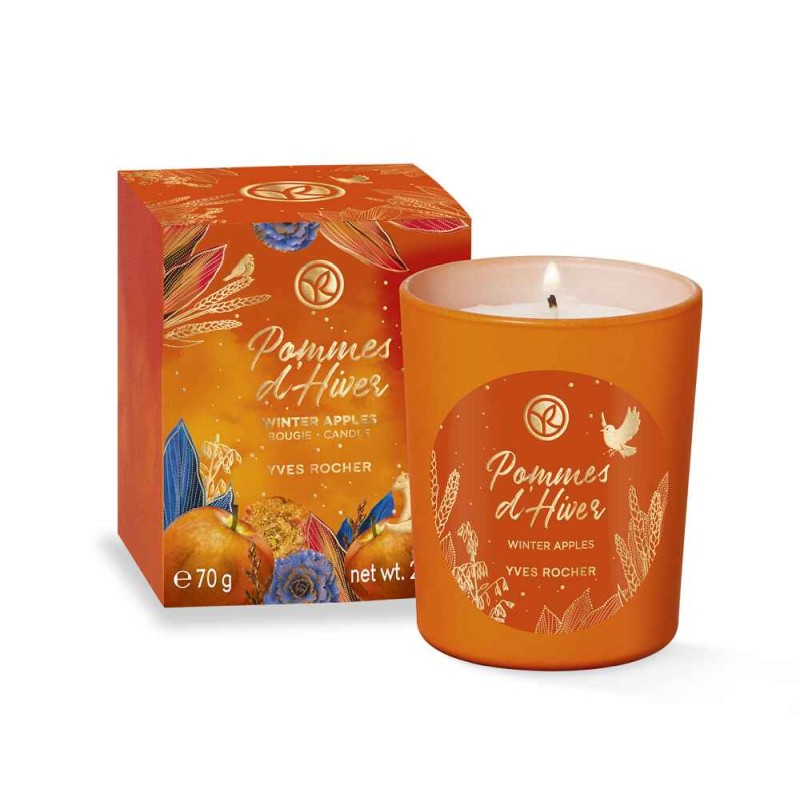 Yves Rocher, парфюмированная свеча из коллекции "Яблоко - корица"