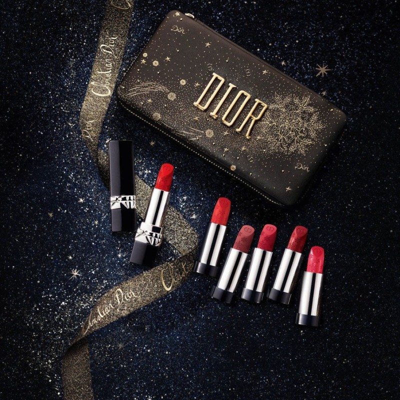 Губные помады Dior Golden Nights Makeup Collection Christmas Holiday 2020