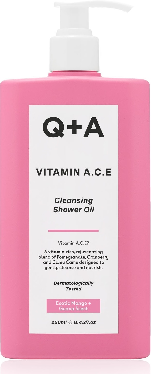 Вітамінізована олія для душу Vitamin A.C.E Cleansing Shower Oil від Q+A