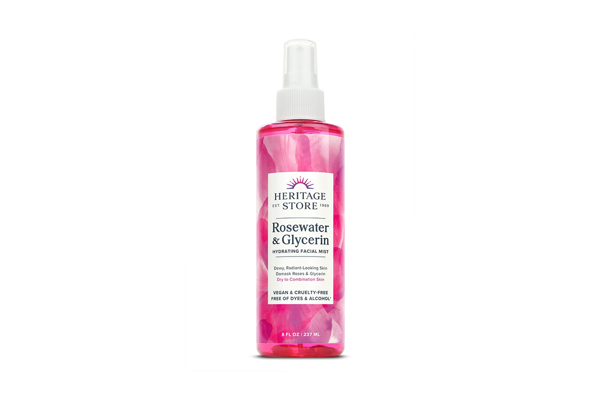 Heritage Store Rosewater & Glycerin, Hydrating Facial Mist