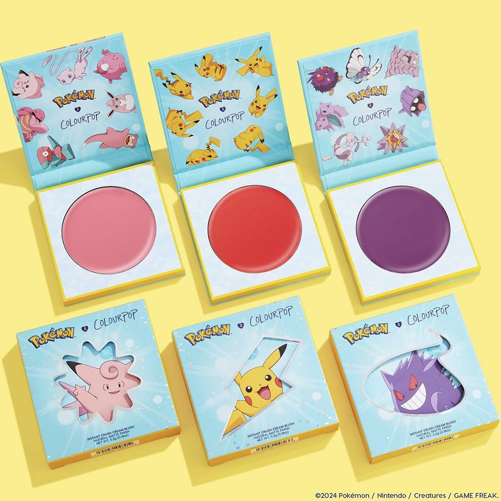 Pokemon х ColourPop Collection blush