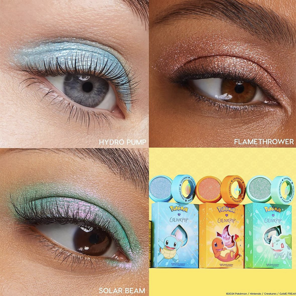 Pokemon х ColourPop Collection eyeshadow swatch