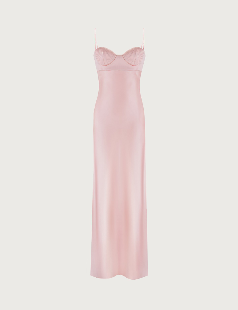 Bevza pink silk dress