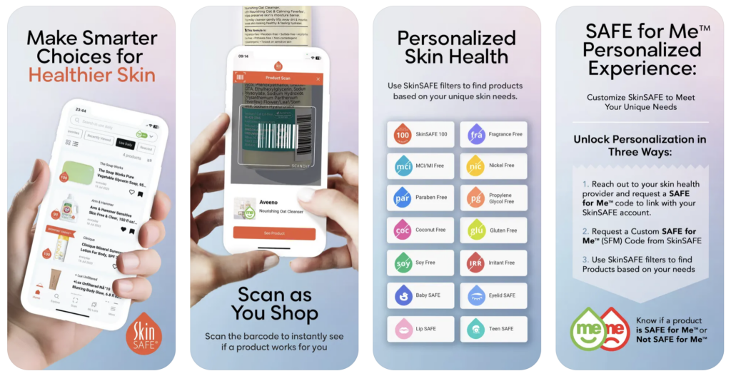 застосунки для перевірки складу косметики SkinSAFE