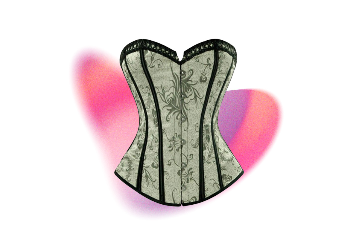 Maison du Corset Corset Femme Long Vert