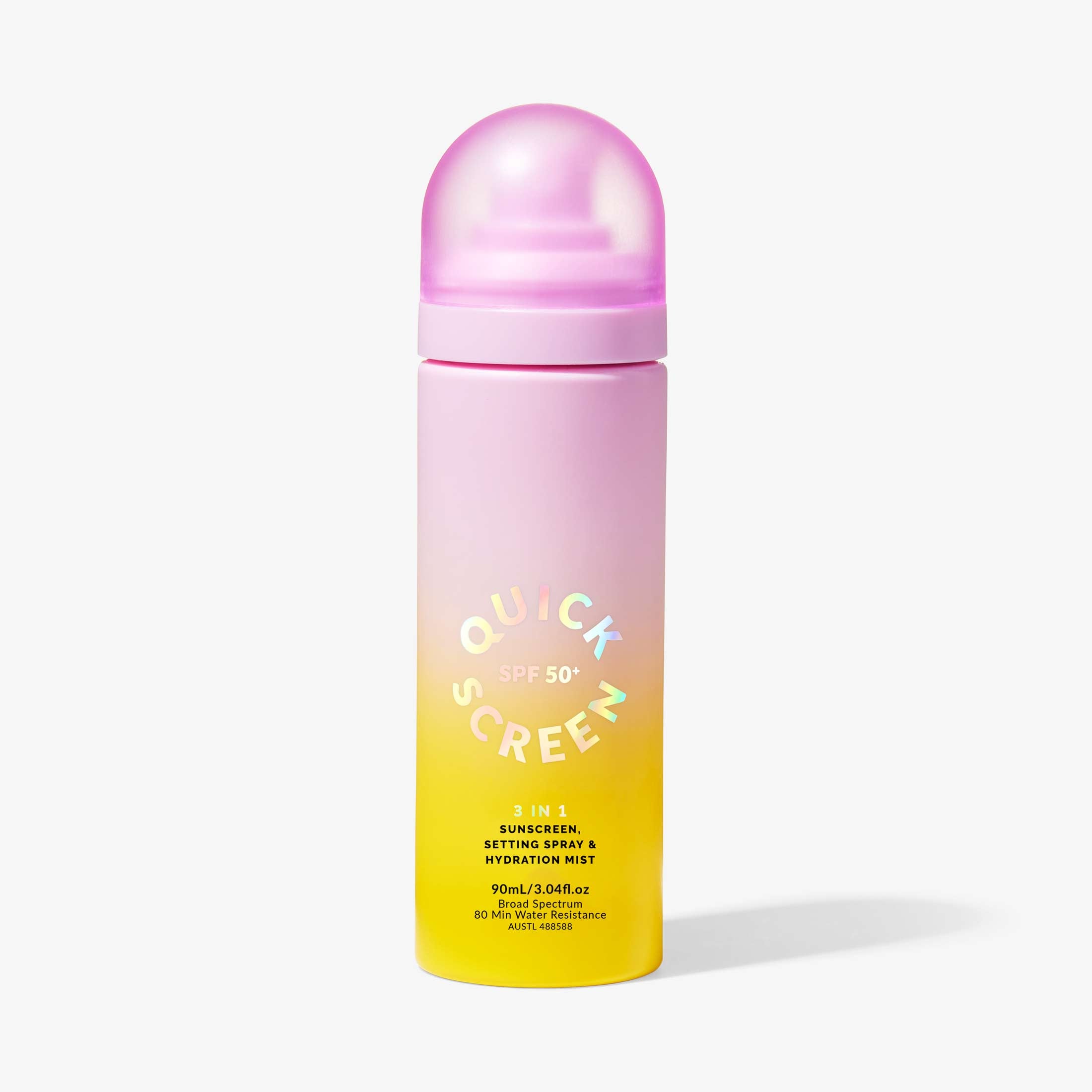 The Quick Flick Quick Screen SPF 50+ Set Finishing Spray 