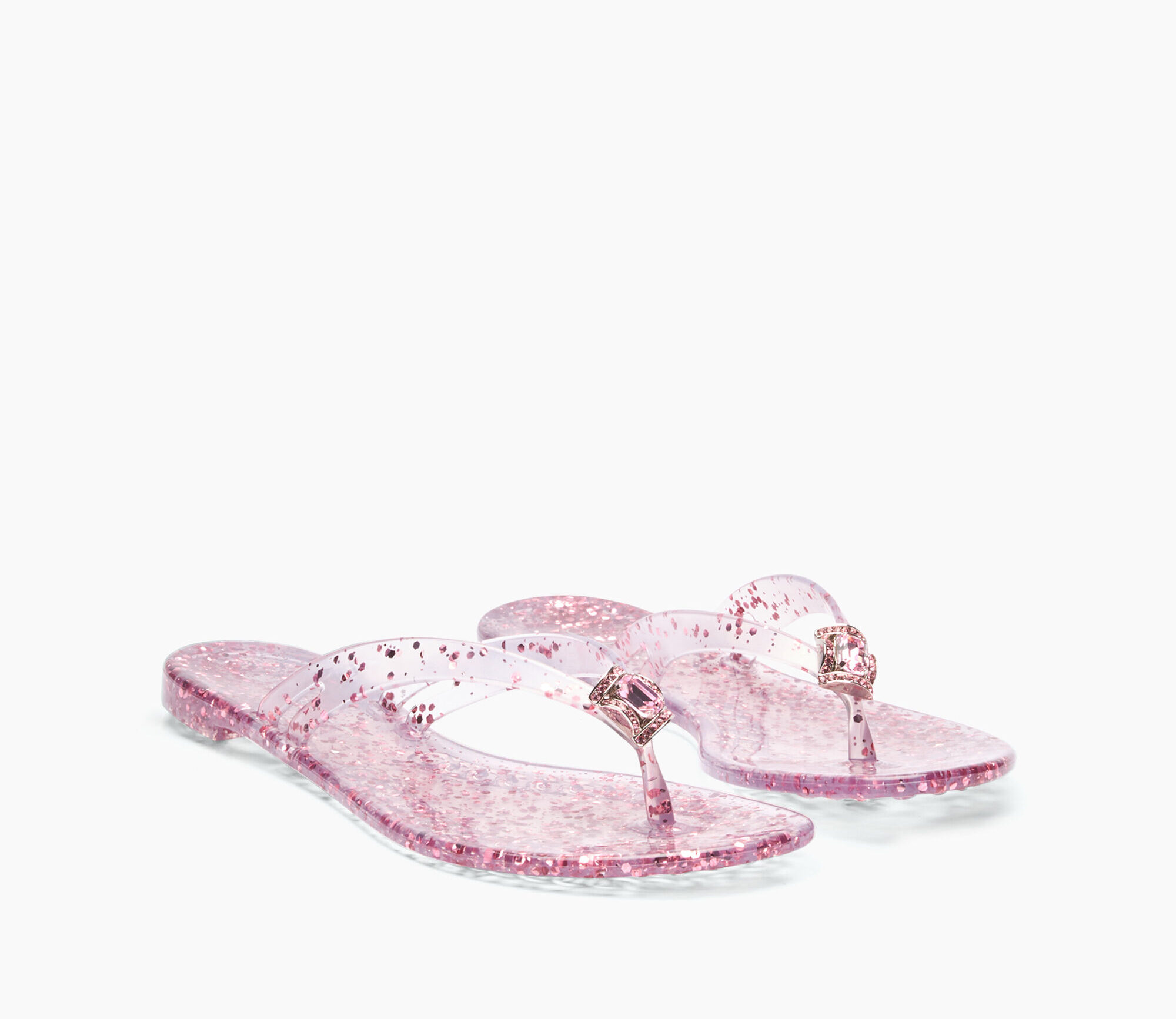 Casadei, Jelly Glitter Flip Flops