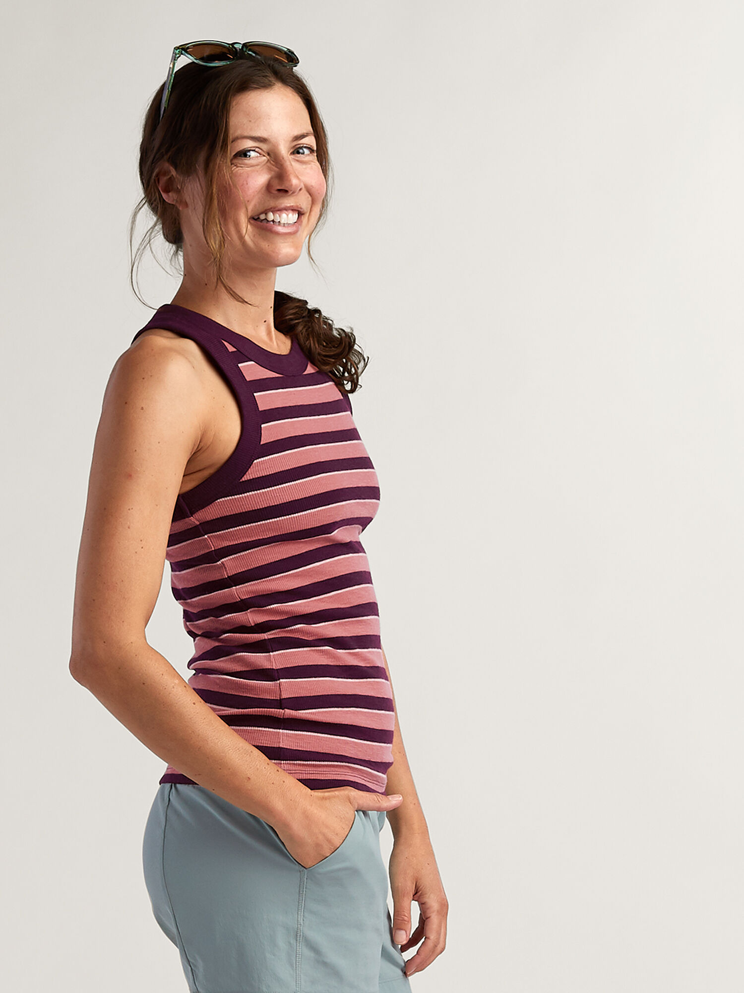 Title Nine, майка Headlands Ribbed Tank Top