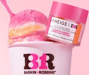Laneige випустив маску для губ у колаборації із брендом морозива Baskin Robbins