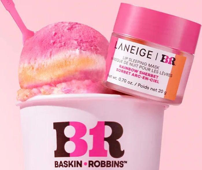 Laneige випустив маску для губ у колаборації із брендом морозива Baskin Robbins