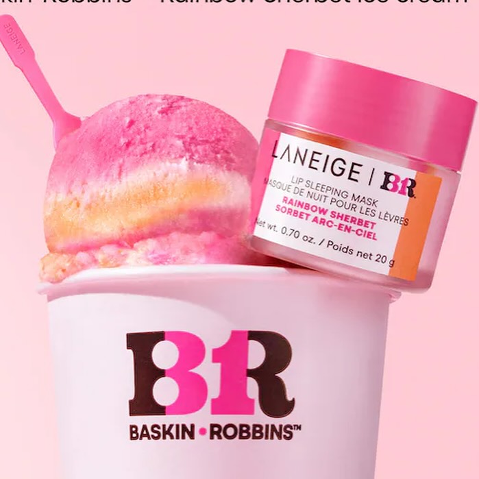 Laneige випустив маску для губ у колаборації із брендом морозива Baskin Robbins
