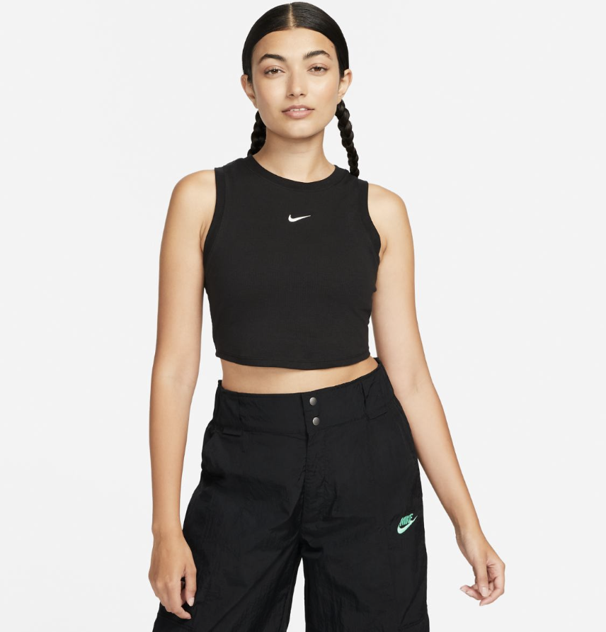 Nike, Майка Rib Crop Tank