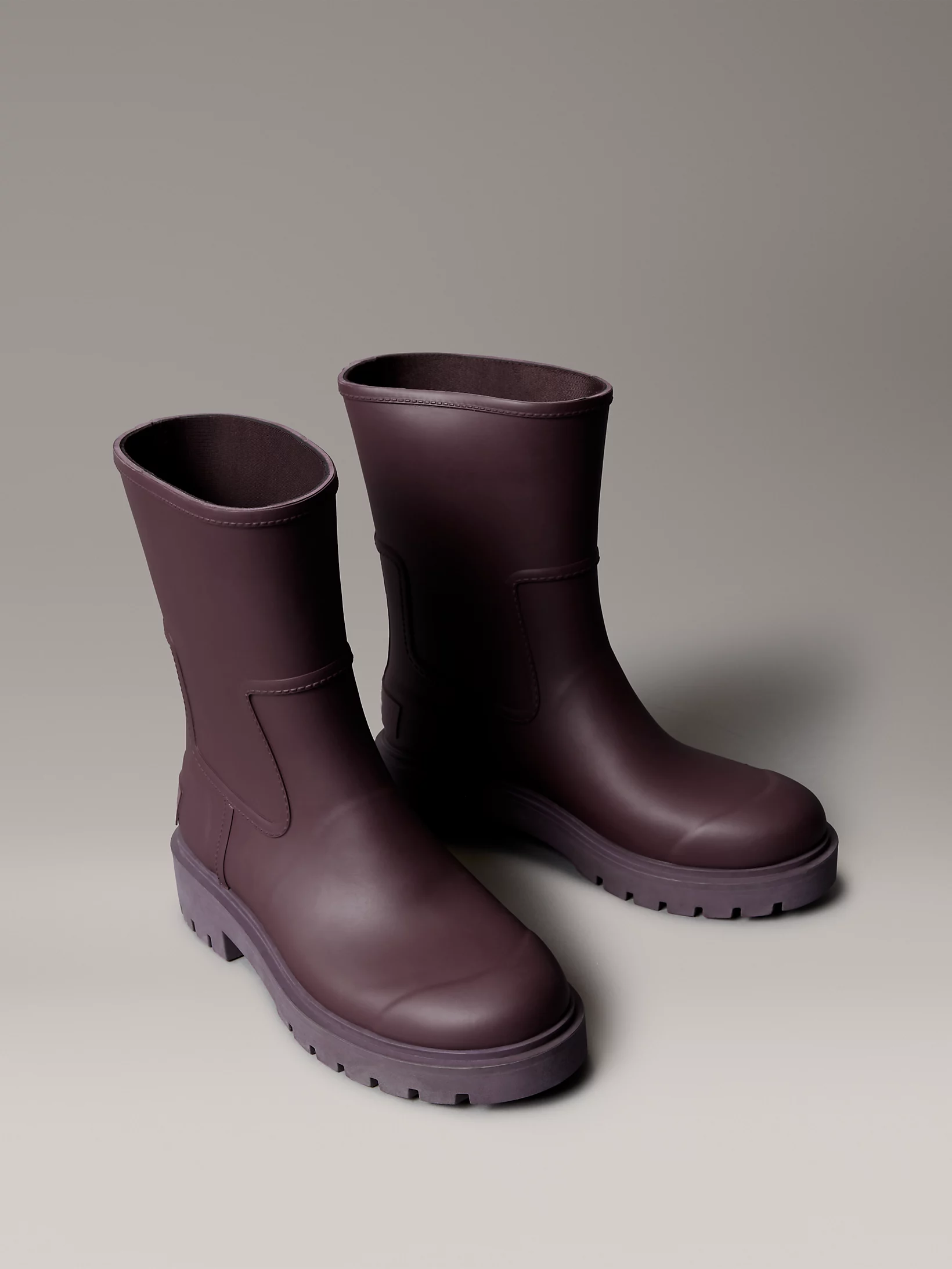 Calvin klein, Bottes de pluie imperméables à semelle crantée souple