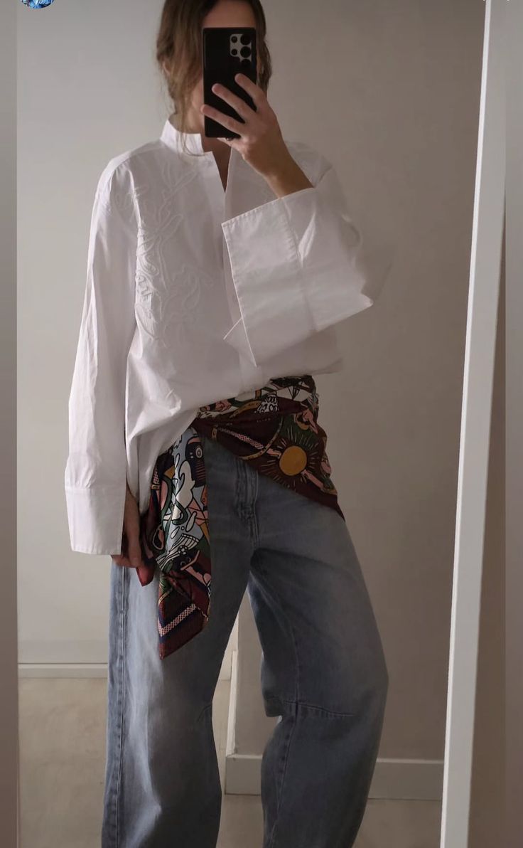 Шарф як пояс 