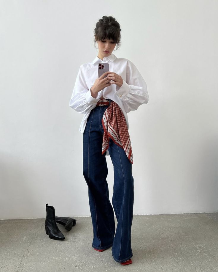 Шарф як пояс 