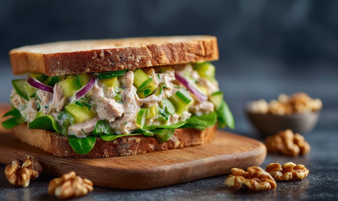 Рецепт сендвіча із салатом з тунця й авокадо