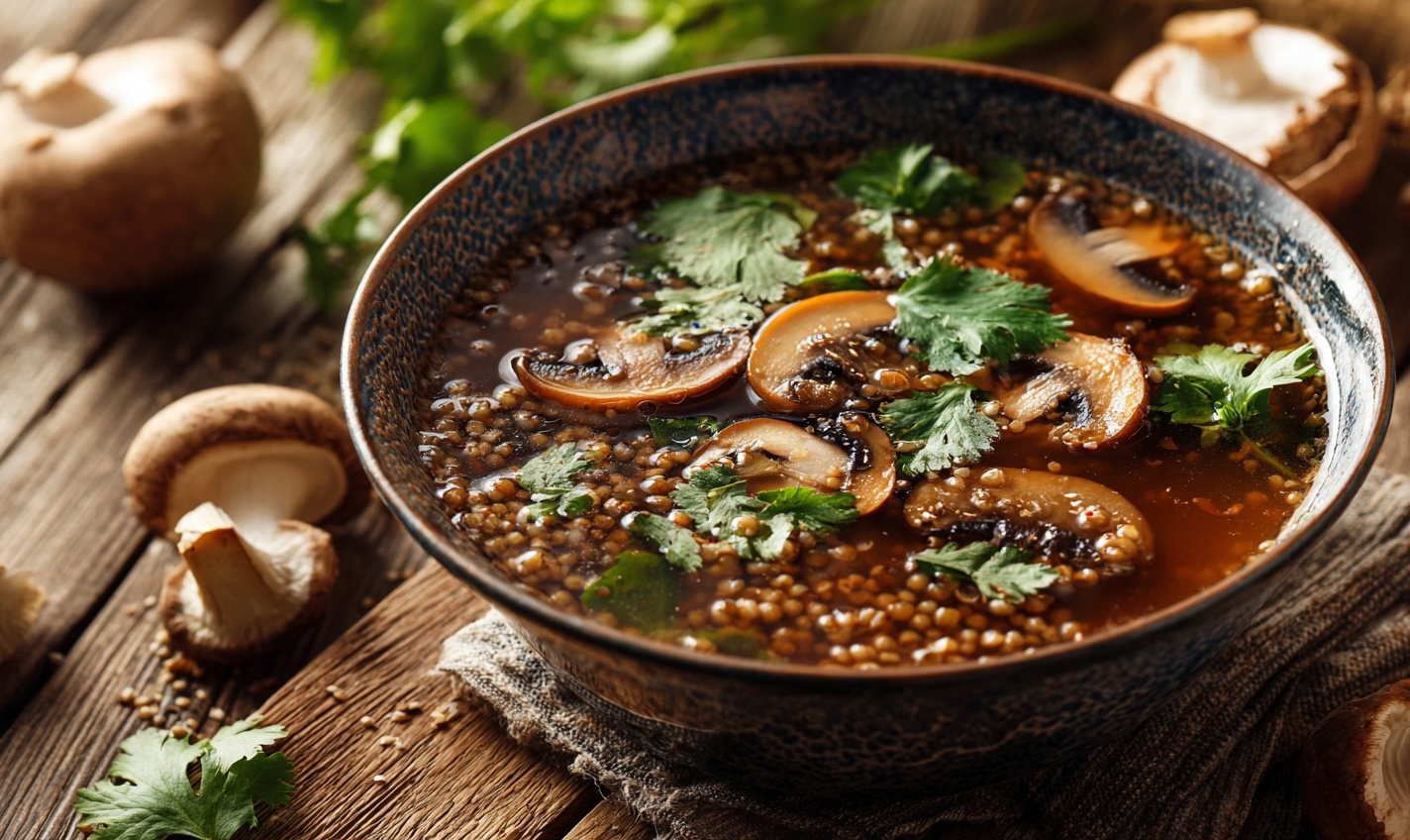 Гречаний суп із грибами, рецепти супів