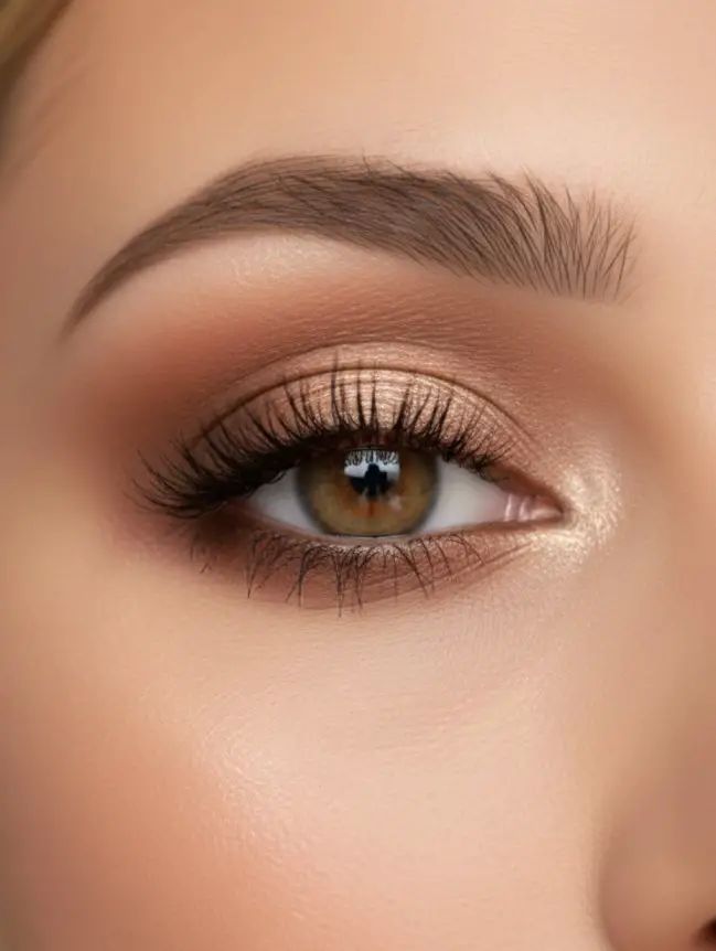 Світла база та сяйво у внутрішньому кутику ока