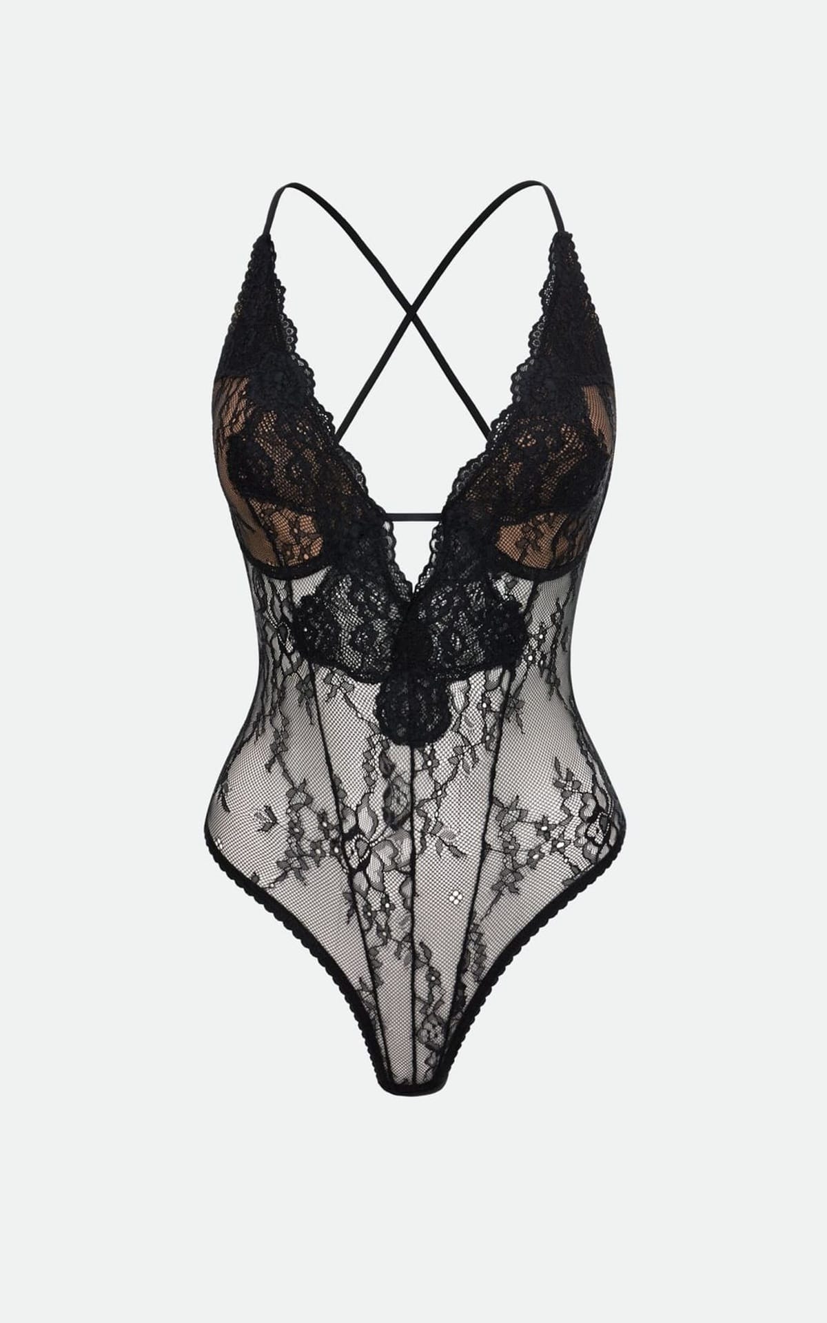 Coosh, мереживне боді Margo з акцентним вирізом