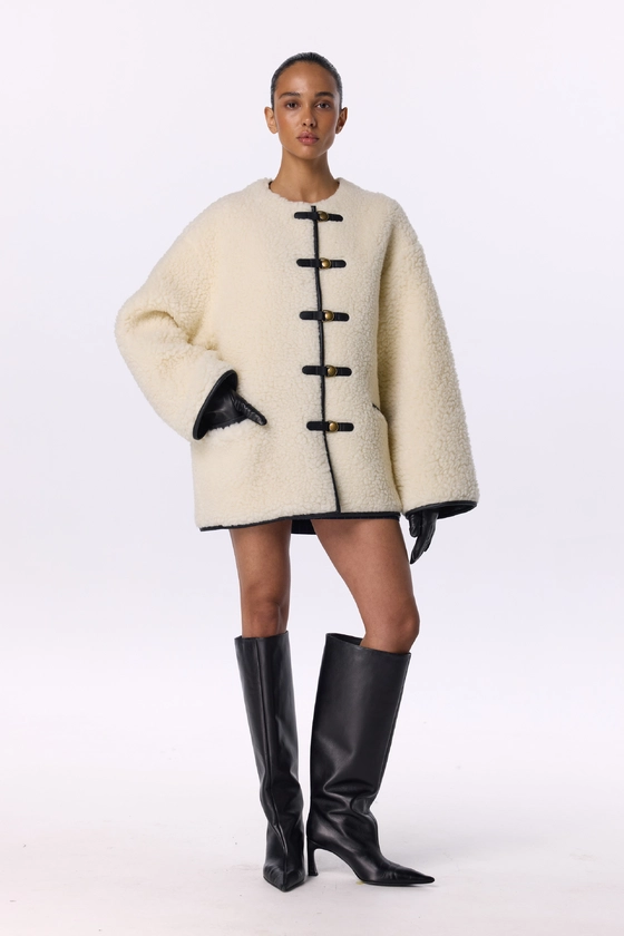 Bazhane, екошуба оверсайз із застібками