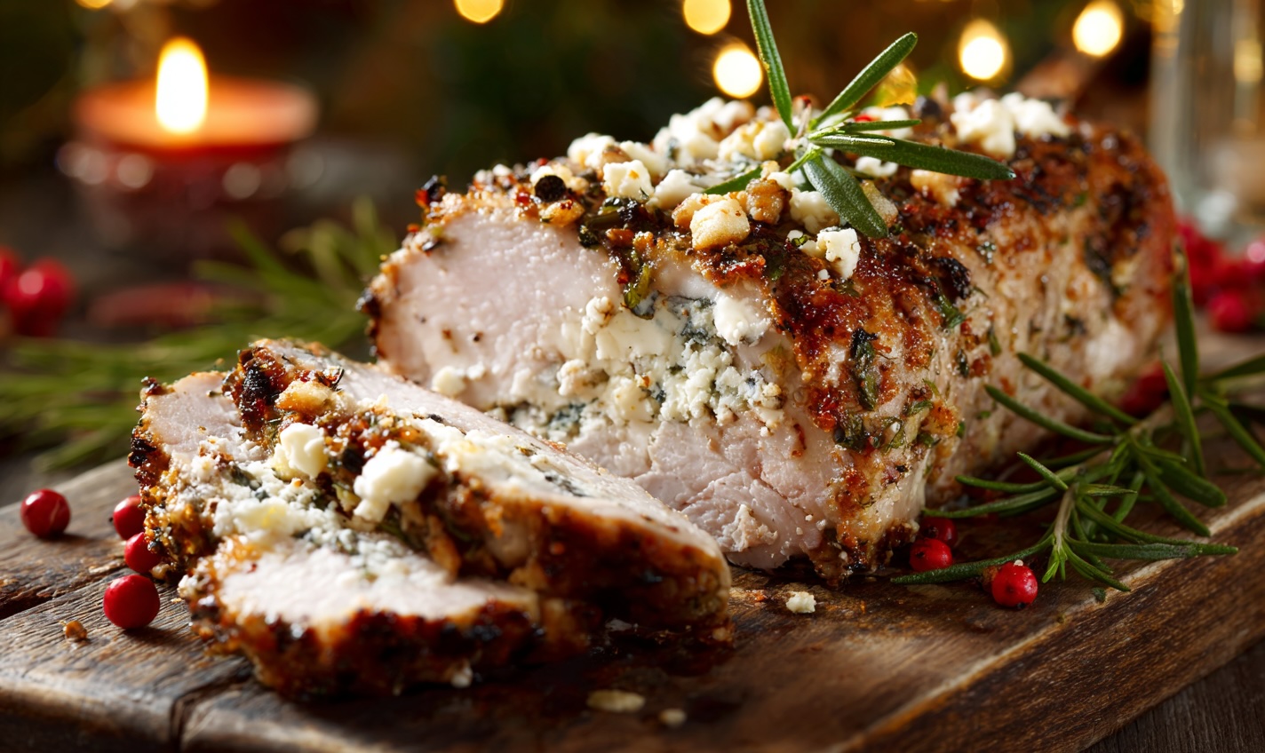 Свинина з соусом горгонзола, святкові рецепти зі свинини