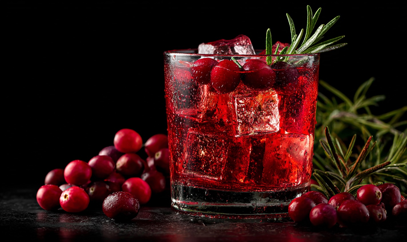 Спритц із журавлиним соусом, рецепти новорічних коктейлів