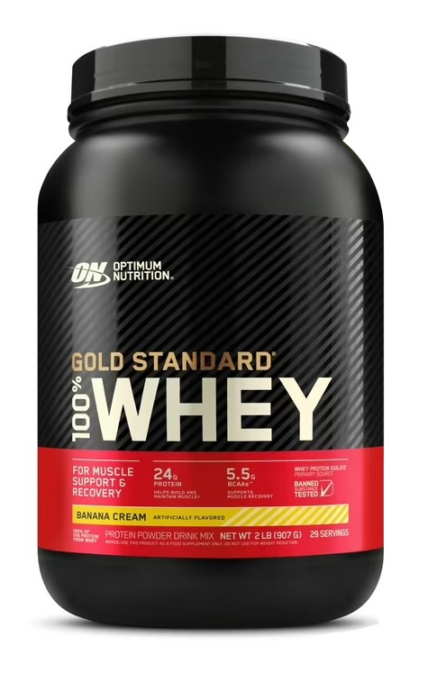 Протеїн Whey Protein Powder Gold Standard 100%, Banana Cream від Optimum Nutrition