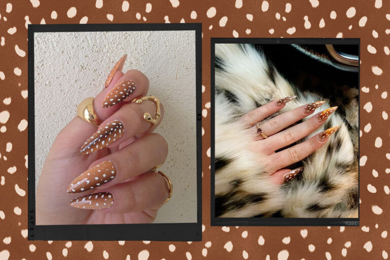 Bambi-принт у манікюрі – анімалістичний тренд сезону