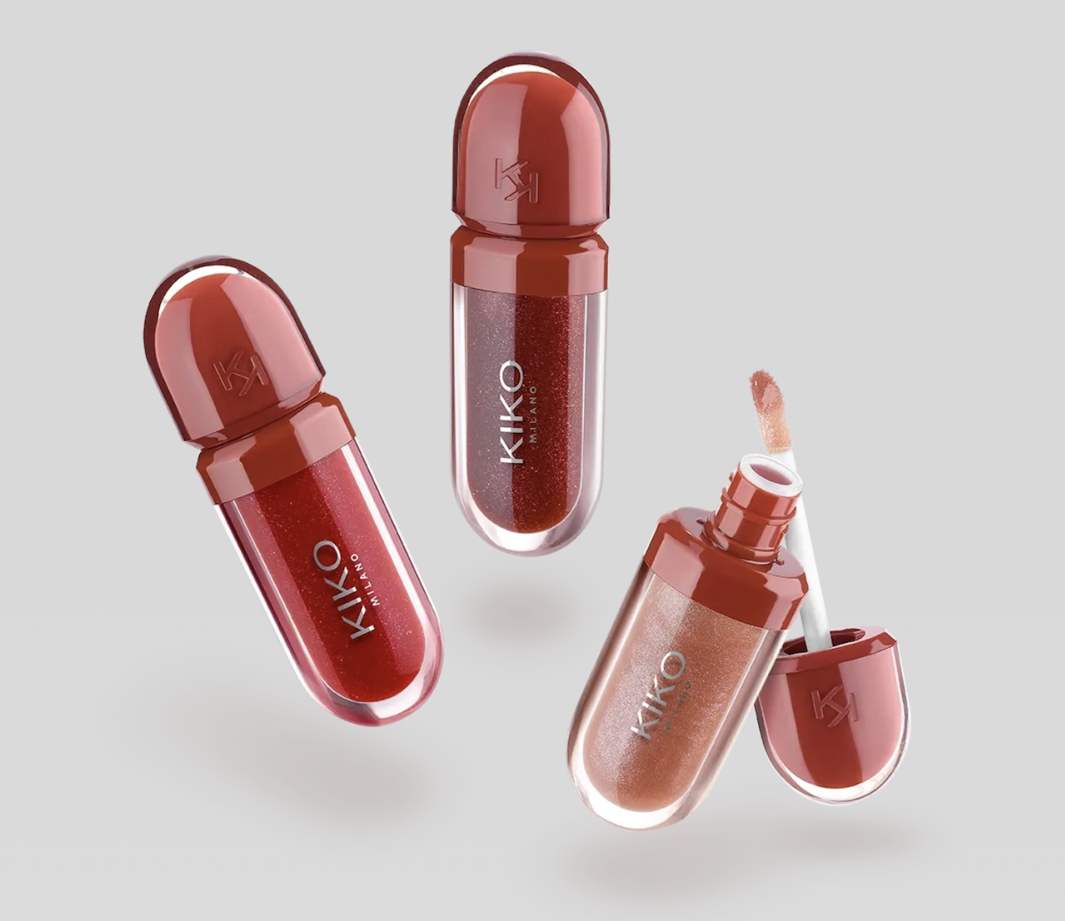 Блиски для губ Flirt Alert Mini Kisses Maxi Shine Kit 3d Hydra Lip Gloss від Kiko Milano