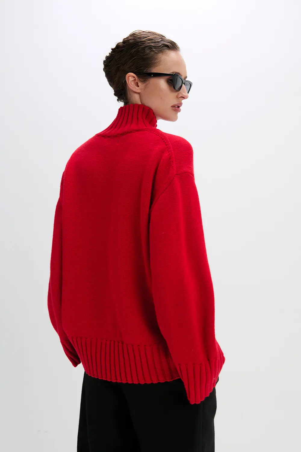 Светр із додаванням вовни мериноса, Papaya