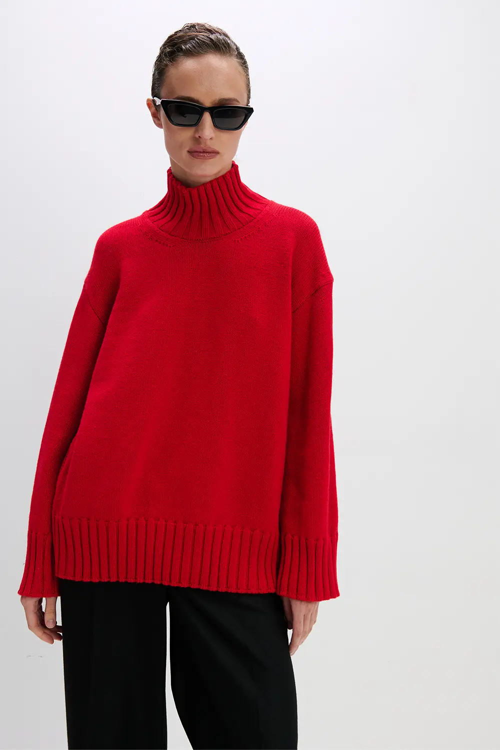 Светр із додаванням вовни мериноса, Papaya