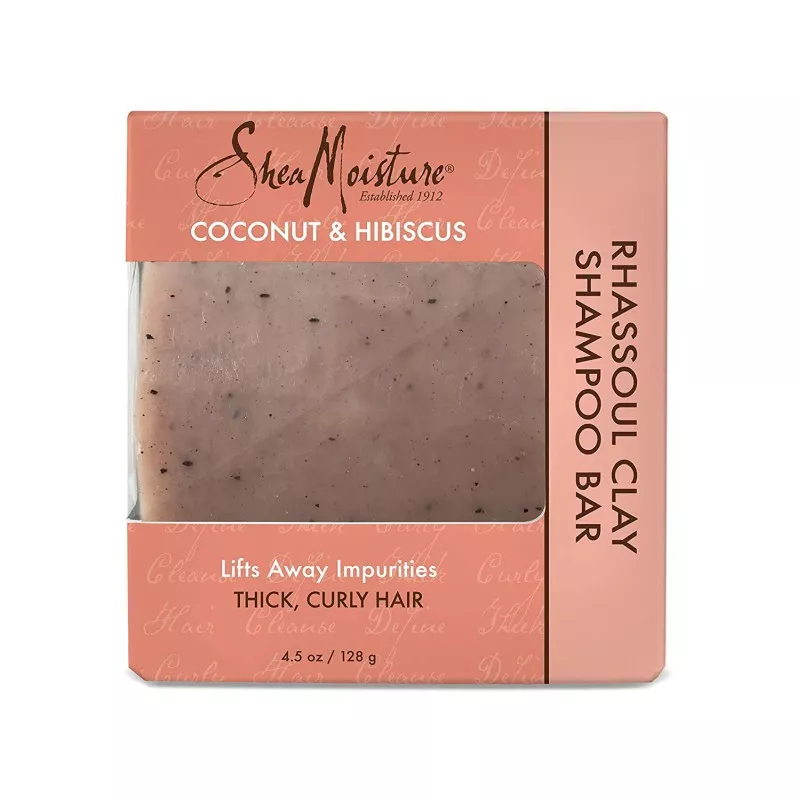 Shea Moisture, Coconut & Hibiscus Rhassoul Clay Shampoo Bar